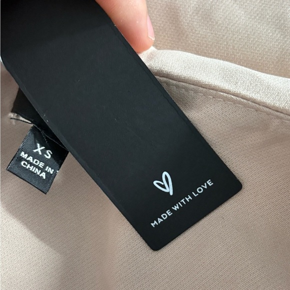 Lulus Windsor beige business office long sleeve blazer jacket size xs NWT - Picture 4 of 16